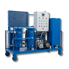 Oil Water Separator Vacuum Dehydrator Machine – 50 PPM Water Content NAS 3 Cleanliness – Liasotech